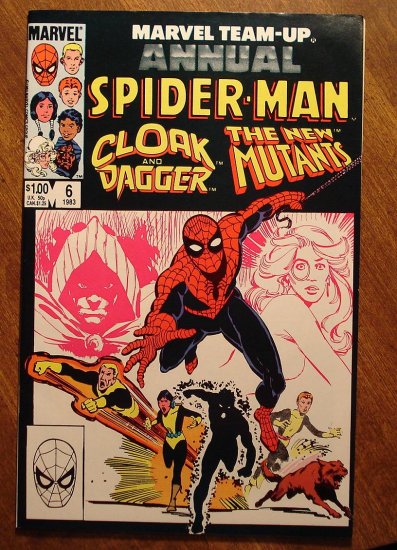 Marvel Team-Up Annual #6 Spider-man & Cloak & Dagger & The New Mutants comic book Marvel comics