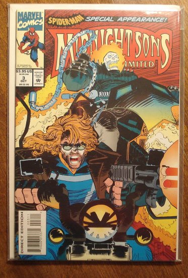 Midnight Sons Unlimited #3 comic book - Marvel comics