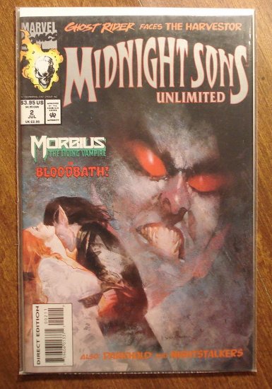 Midnight Sons Unlimited #2 comic book - Marvel comics