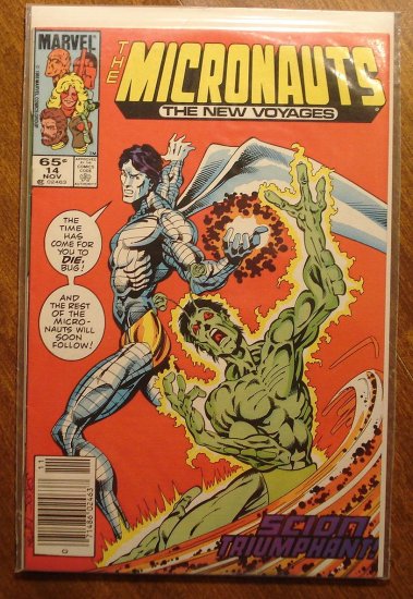 Micronauts: The New Voyages #14 comic book - Marvel comics