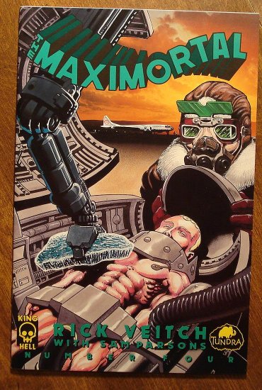 MaxiMortal #4 comic book - King Hell Comics - Rick Veitch