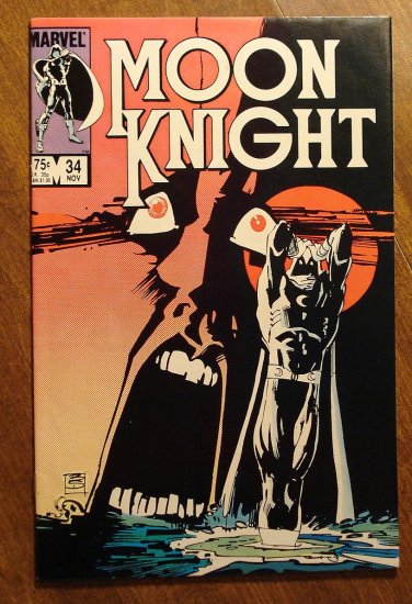 Moon Knight #34 (1980's series) comic book - Marvel Comics