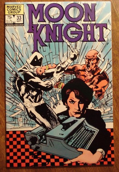 Moon Knight #33 (1980's series) comic book - Marvel Comics