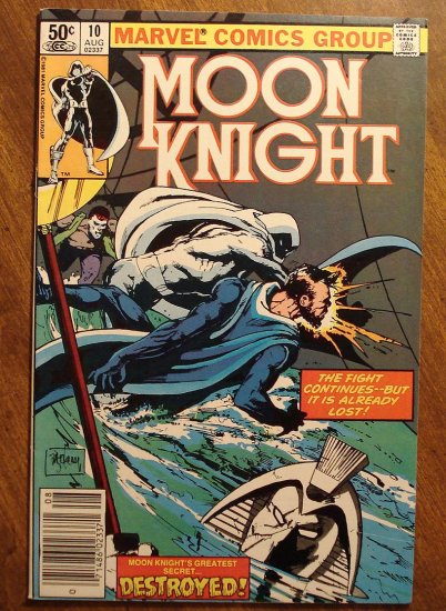 Moon Knight #10 (1980's series) comic book - Marvel Comics