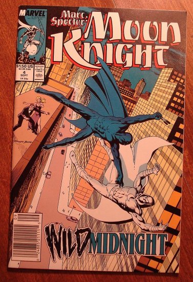 Marc Spector: Moon Knight #4 (1980's/90's series) comic book - Marvel Comics