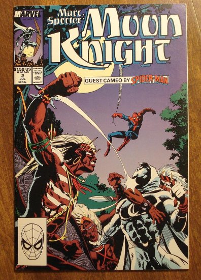 Marc Spector: Moon Knight #2 (1980's/90's series) comic book - Marvel Comics
