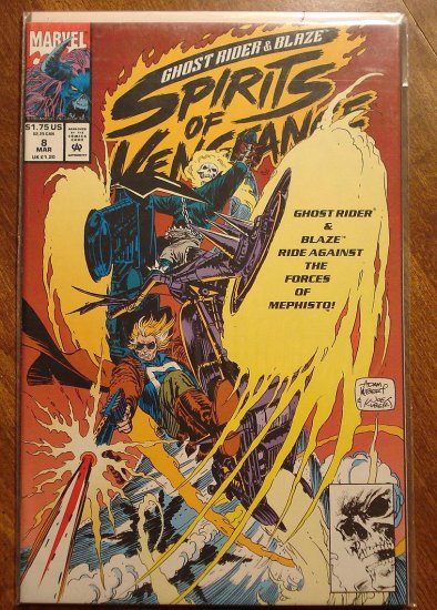 Ghost Rider & Blaze: Spirits of Vengeance #8 comic book - Marvel Comics
