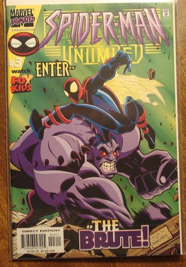 Spider-Man (spiderman) Unlimited #3 comic book (1999) - Marvel 'Animated' Comics