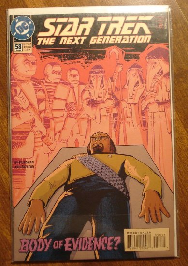 Star Trek: The Next Generation #58 comic book - DC Comics