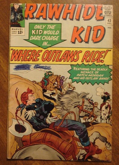 Rawhide Kid #43 (1964) VG (writing on cover) comic book - Marvel Comics