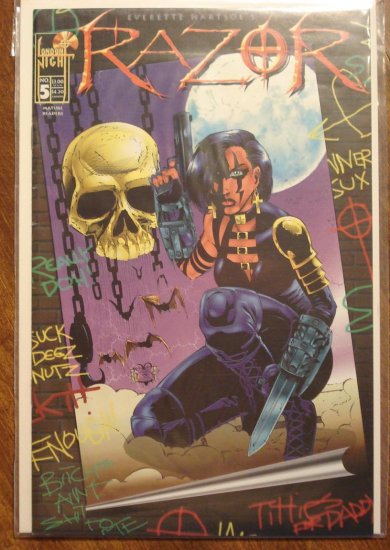 Razor #5 comic book - London Night comics - adults only!