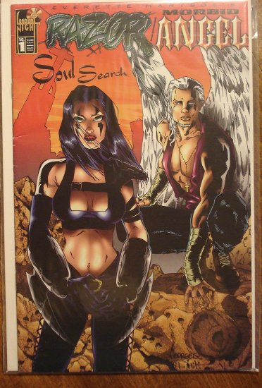 Razor & Morbid Angel #1 comic book - London Night comics - adults only!