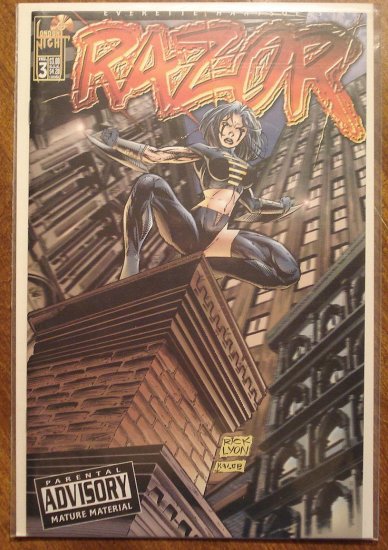 Razor #3 comic book - London Night comics - adults only!