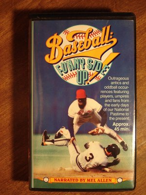 Baseball: Funny Side Up! VHS video tape movie film, MLB goofs, Tug McGraw, Mel Allen
