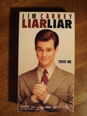 Liar Liar VHS video tape movie film Jim carrey Jennifer Tilly