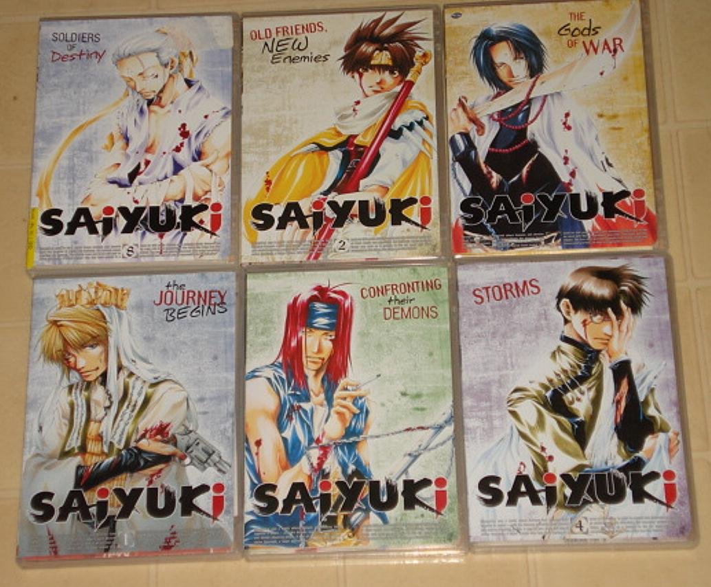 6 Saiyuki DVD Japanese animated manga anime all in fantastic condition!
