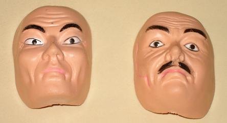 Captain Action James Bond Secret Agent action figure doll spy masks - 2, NM condition!