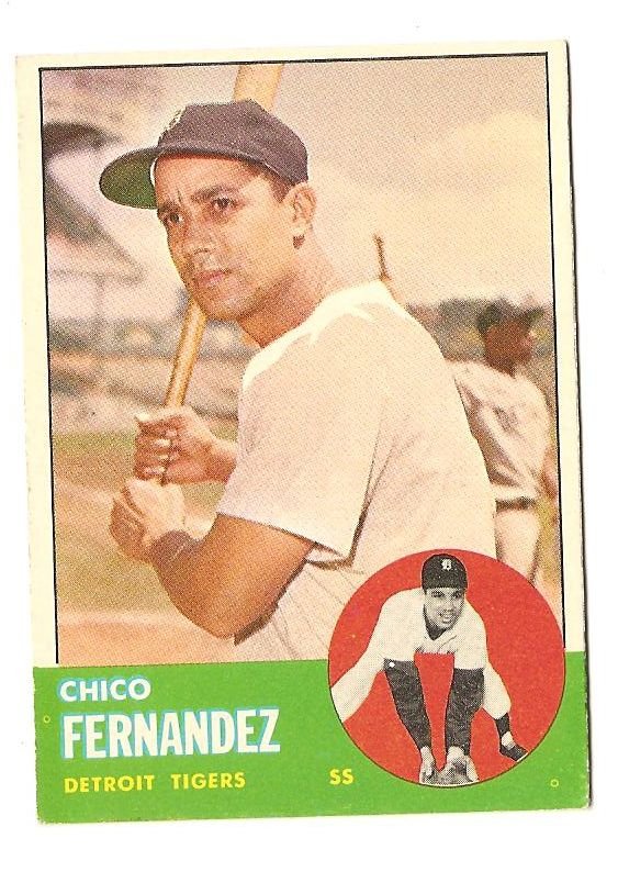 1963 Topps baseball card #278 Chico Fernandez EX Detroit Tigers