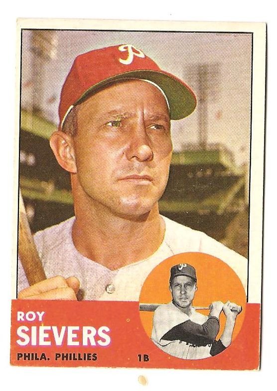 1963 Topps baseball card #283 Roy Sievers VG Philadelphia Phillies