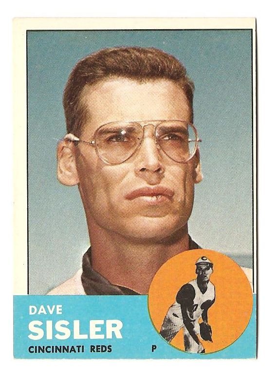 1963 Topps baseball card #284 Dave Sisler NM Cincinnati Reds