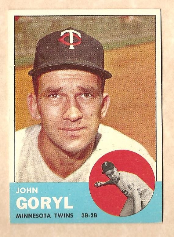 1963 Topps baseball card #314 John Goryl NM Minnesota twins