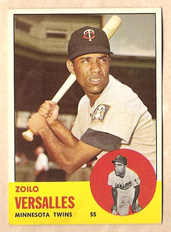 1963 Topps baseball card #349 Zoilo Versalles VG/EX Minnesota Twins