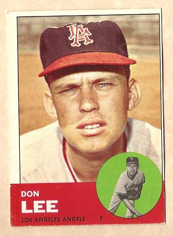 1963 Topps baseball card #372 Don Lee VG/Ex Los Angeles Angels