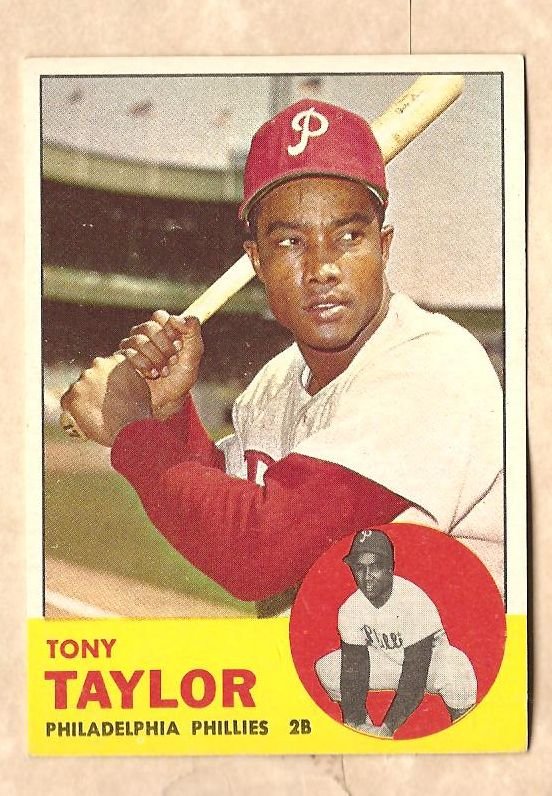 1963 Topps baseball card #366 Tony Taylor EX/NM Philadelphia Phillies
