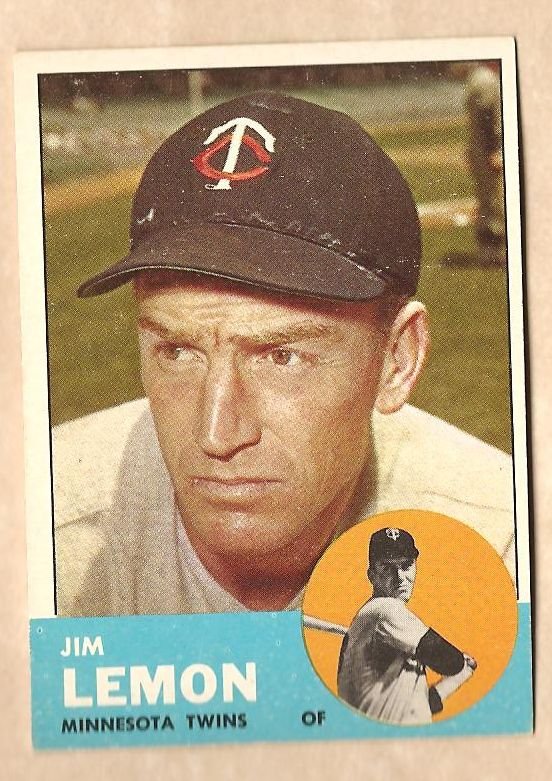 1963 Topps baseball card #369 Jim Lemon NM Minnesota Twins