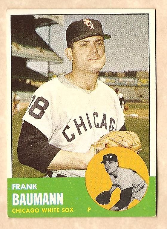 1963 Topps baseball card #381 Frank Baumann VG Chicago White Sox