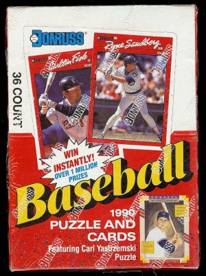 1990 Donruss Baseball card wax box, Factory sealed, 36 packs, never opened, MINT