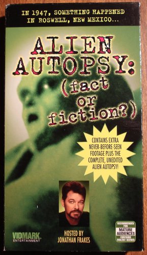 Alien Autopsy VHS video tape mo...
