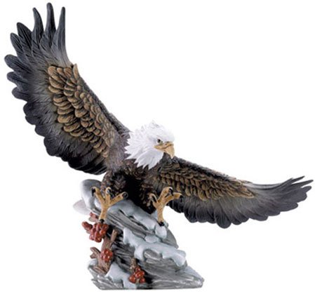 EAGLE`S SOFT LANDING IN SNOW