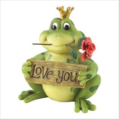 LOVE YOU FROG PRINCE FIGURINE