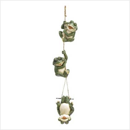 FROLICKING FROGS HANGING DECOR
