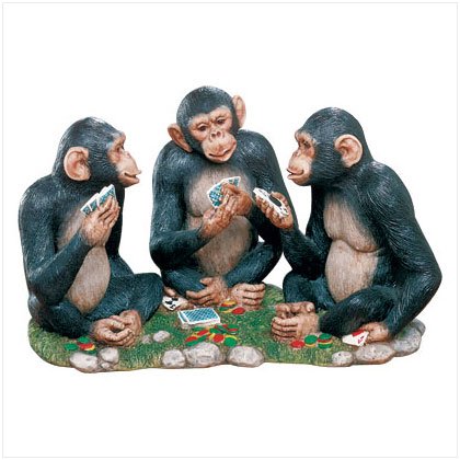 POKER PLAYING CHIMPS