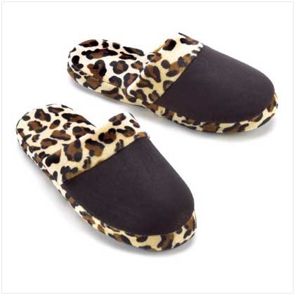 LEOPARD PRINT SLIPPERS - SMALL