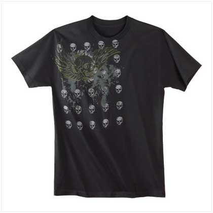 WINGED SKULL T-SHIRT - XLarge