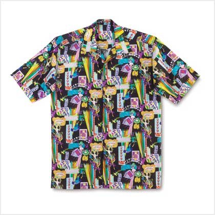 GAMES GALORE MEN CAMP SHIRT Large