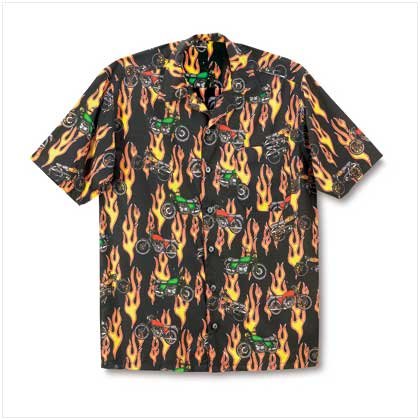 MOTORCYCLE MEN`S CAMP SHIRT Medium