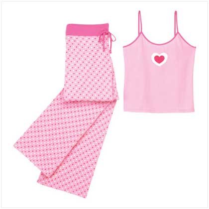 MULTI HEARTS CAMISOLE PJ SET-MEDIUM