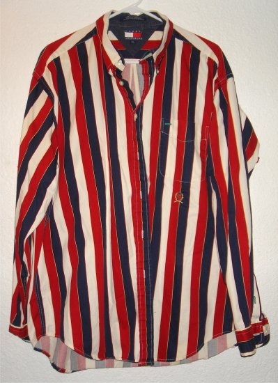 Tommy Hilfiger button front shirt sz XL 00043