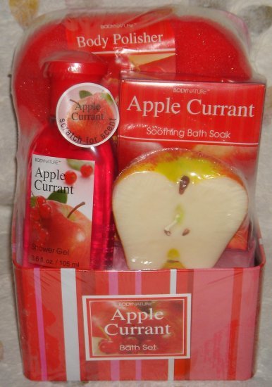 NEW * Body Naturals Apple Currant Bath Set 00125