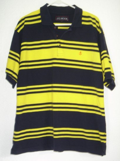 J.G. HOOK polo style shirt sz Large 00173