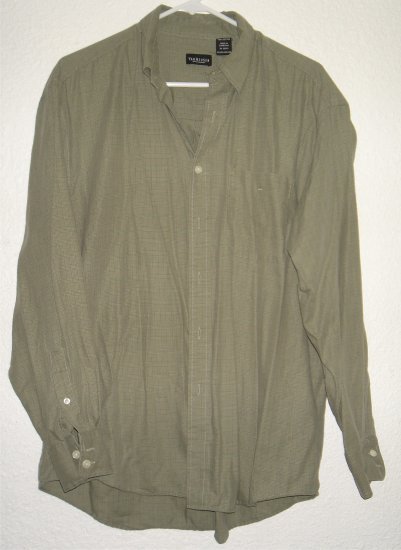VanHeusen button front shirt sz Medium 15 15-1/2 00219