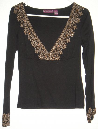 Gloria Vanderbilt GV shirt sz Small 00240