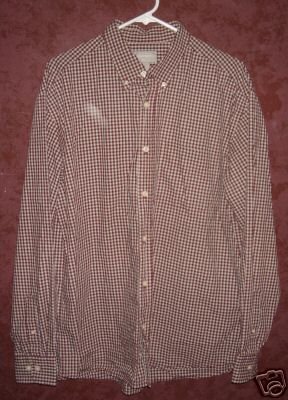 Old Navy Collection button front shirt mens sz Large 00399