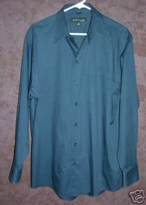 Kenneth Cole button front dress shirt sz 16 34-35 00418