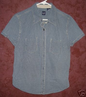 GAP button front shirt sz Large 00574