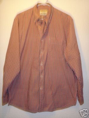 Eddie Bauer button front shirt sz Medium 00576